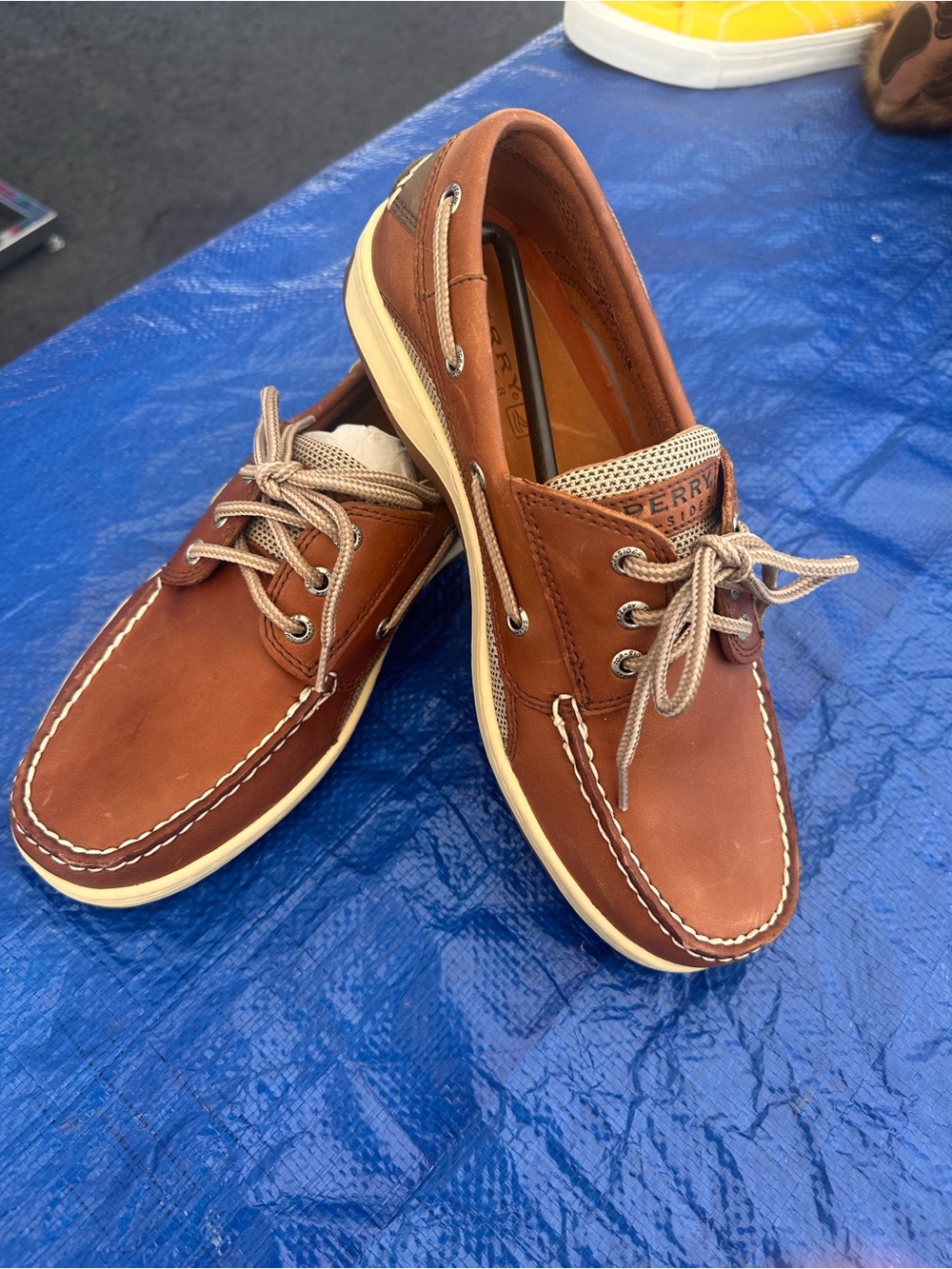 Sperry Men's Chestnut Leather 2-Eye Boat Shoes